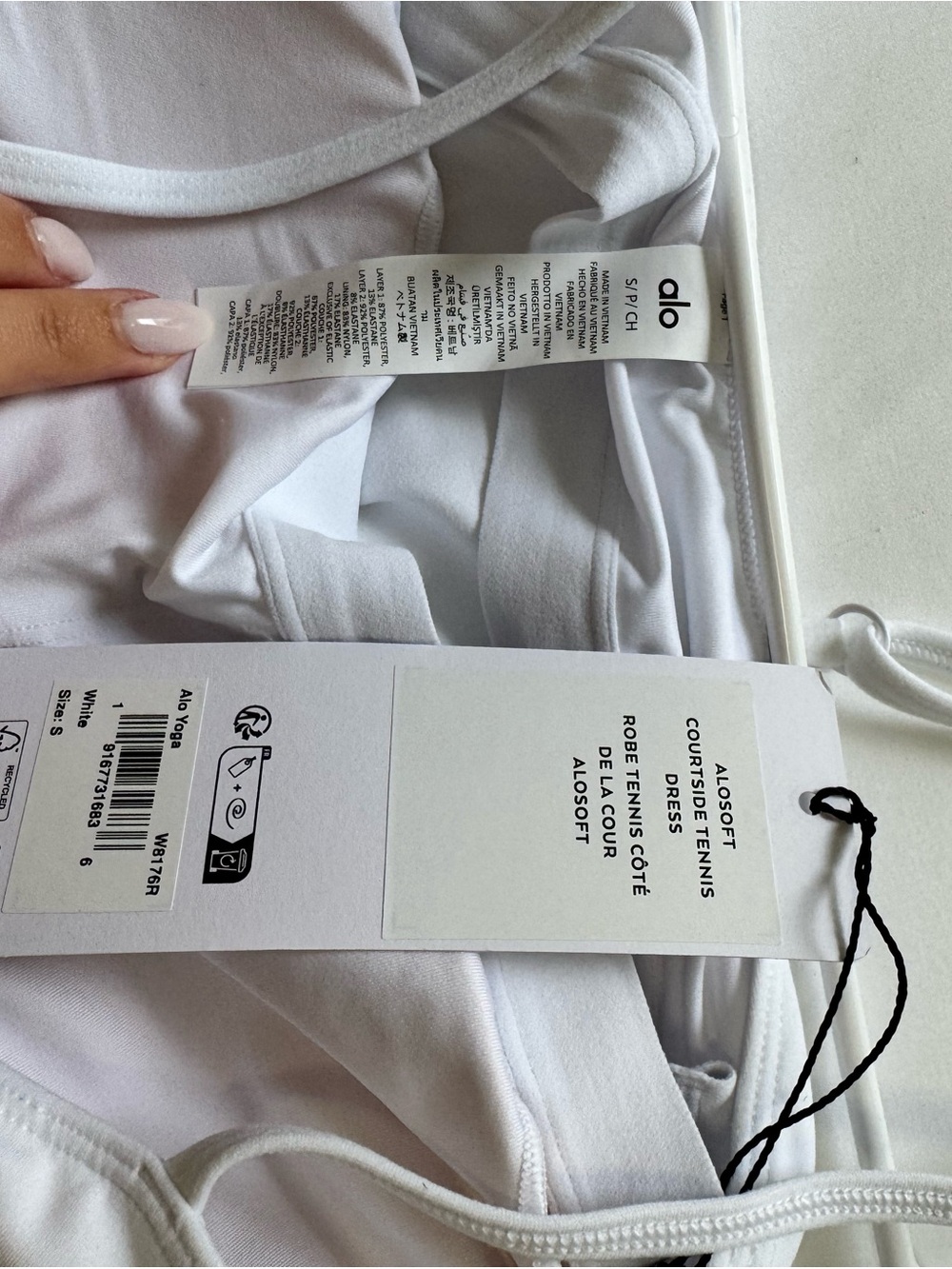 ALO- Alosoft Courtside Tennis Dress - White - Picture 5 of 7